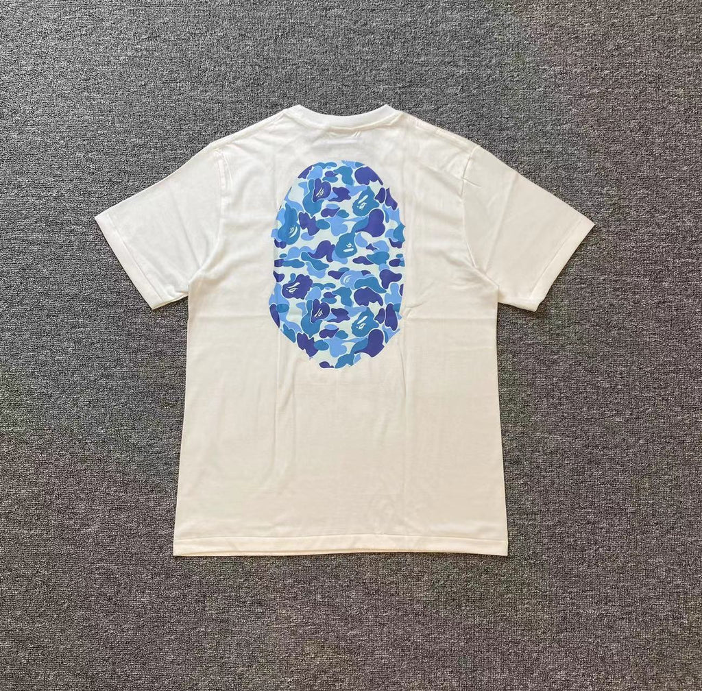 Blue And White Bape shirt