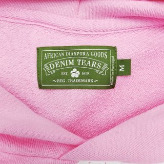 Pink Denim Tear Hoodie