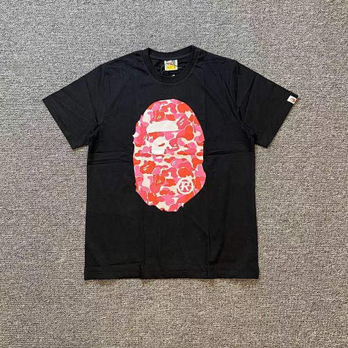 Black and Pink Bape Shirt