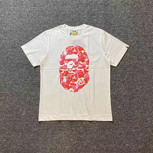 White and Pink Bape Shirt